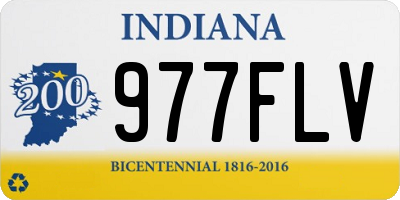IN license plate 977FLV