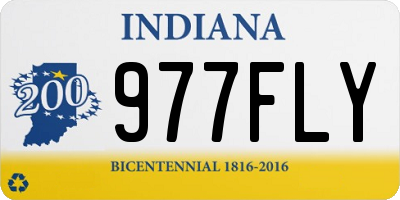 IN license plate 977FLY