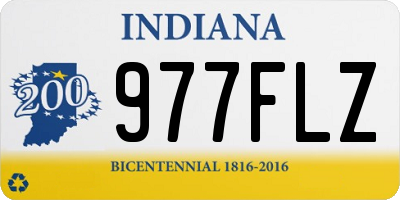 IN license plate 977FLZ
