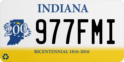 IN license plate 977FMI