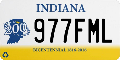 IN license plate 977FML