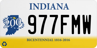 IN license plate 977FMW