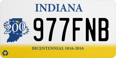 IN license plate 977FNB