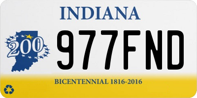 IN license plate 977FND