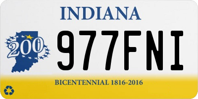 IN license plate 977FNI
