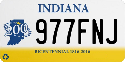 IN license plate 977FNJ