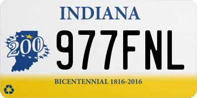 IN license plate 977FNL