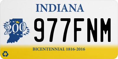 IN license plate 977FNM