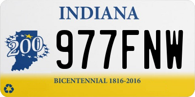IN license plate 977FNW