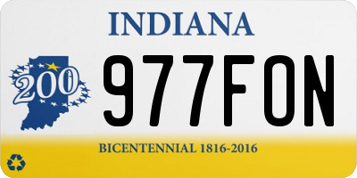 IN license plate 977FON