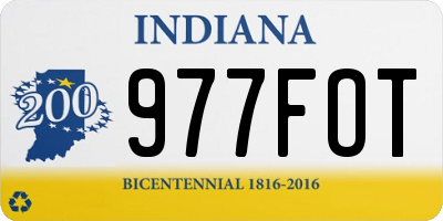 IN license plate 977FOT