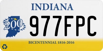 IN license plate 977FPC
