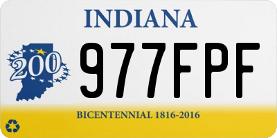 IN license plate 977FPF