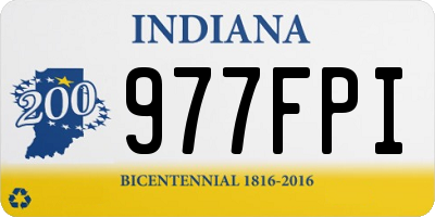 IN license plate 977FPI