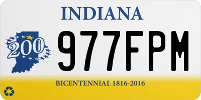 IN license plate 977FPM