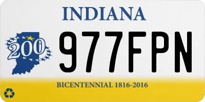 IN license plate 977FPN