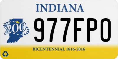 IN license plate 977FPO