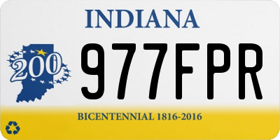 IN license plate 977FPR