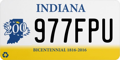 IN license plate 977FPU