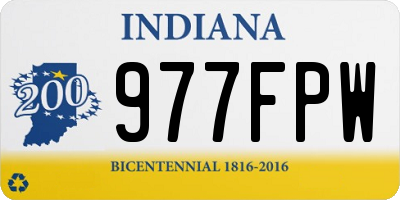 IN license plate 977FPW