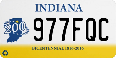 IN license plate 977FQC