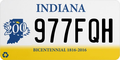 IN license plate 977FQH