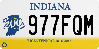 IN license plate 977FQM