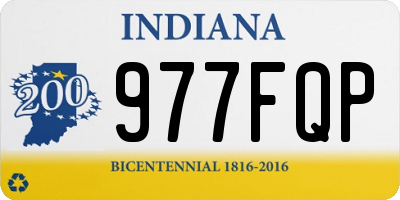 IN license plate 977FQP