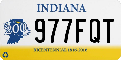 IN license plate 977FQT