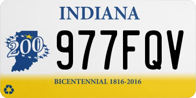IN license plate 977FQV