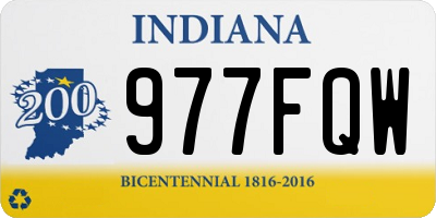 IN license plate 977FQW