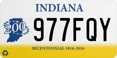IN license plate 977FQY