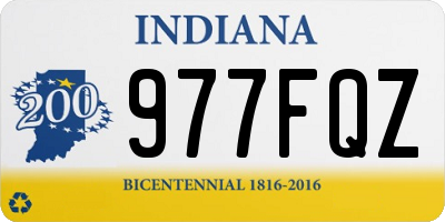 IN license plate 977FQZ