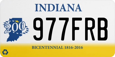 IN license plate 977FRB