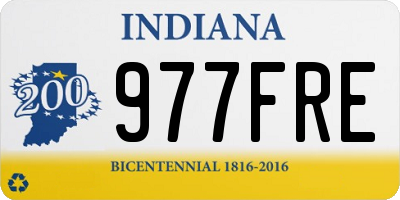 IN license plate 977FRE