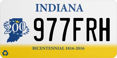 IN license plate 977FRH