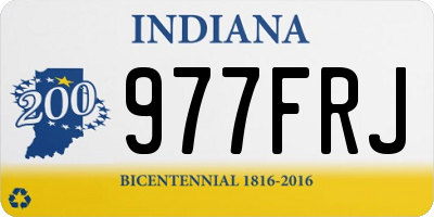 IN license plate 977FRJ