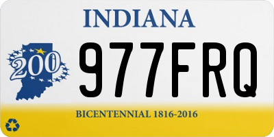IN license plate 977FRQ