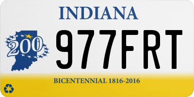 IN license plate 977FRT