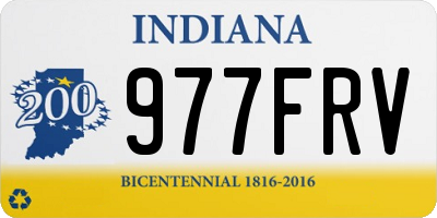 IN license plate 977FRV