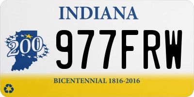 IN license plate 977FRW