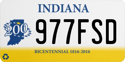 IN license plate 977FSD