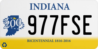 IN license plate 977FSE