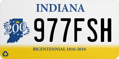 IN license plate 977FSH