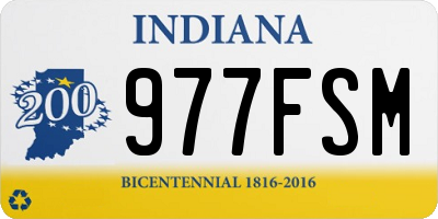 IN license plate 977FSM