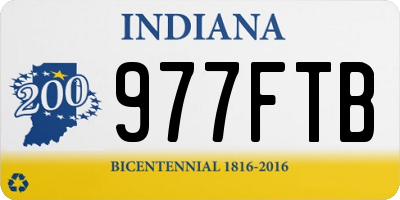 IN license plate 977FTB