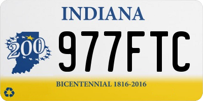IN license plate 977FTC