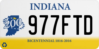 IN license plate 977FTD