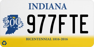 IN license plate 977FTE