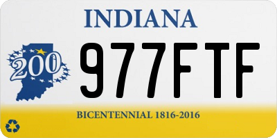 IN license plate 977FTF